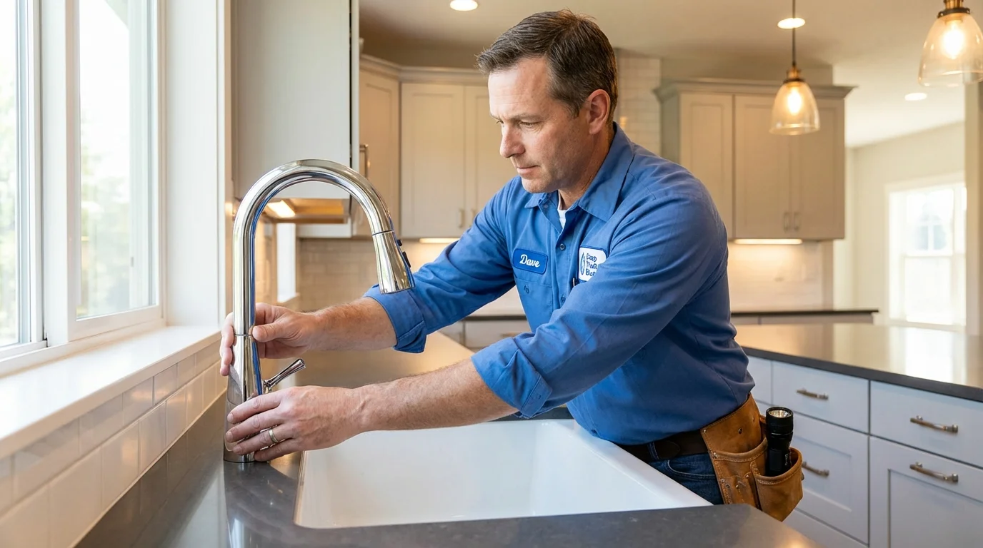 Kitchen faucet installation by Johns Plumbing LLC in Alamogordo