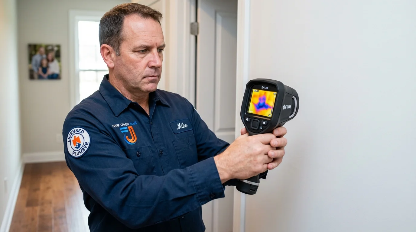 Thermal imaging leak detection by Johns Plumbing LLC in Alamogordo